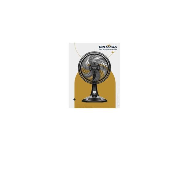 VENTILADOR MESA 06P 30CM BVT301 220V PRETO BRITANIA