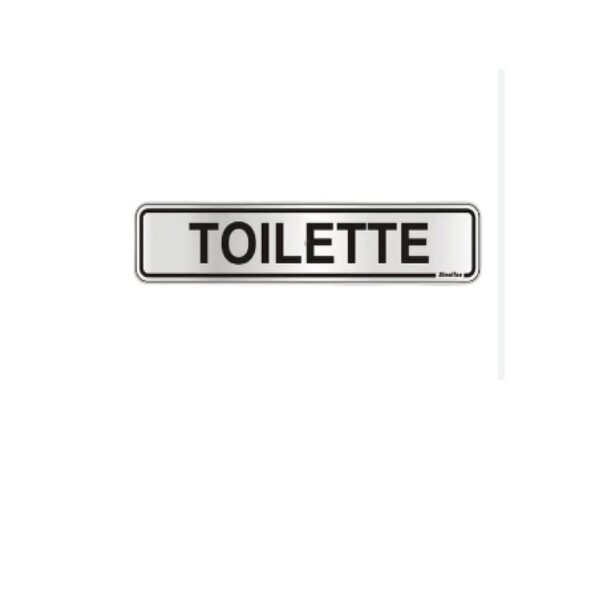 PLACA ALUMI 15X15CM TOILETTE SINALIZE