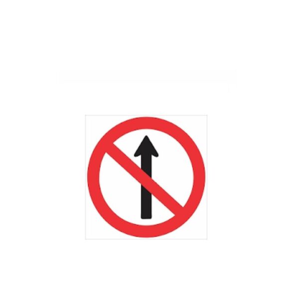 PLACA PS 45X45CM SENTIDO PROIBIDO SINALIZE