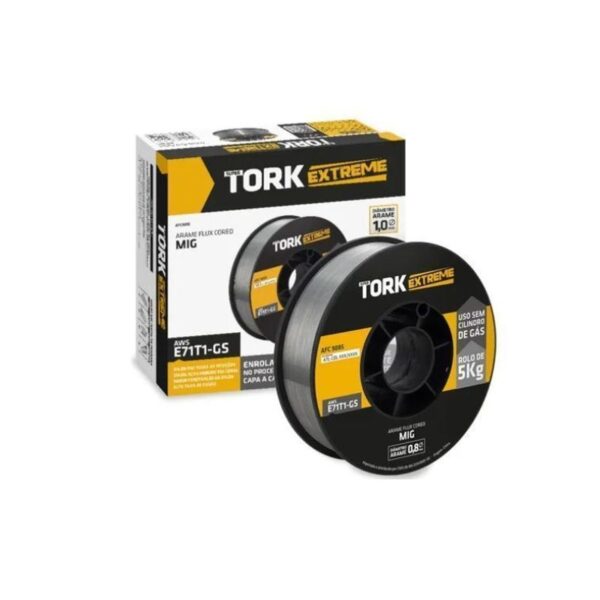 ARAME MIG FLUX CORED 0,8MM 1 KG  AFC-9081  SUPER TORK