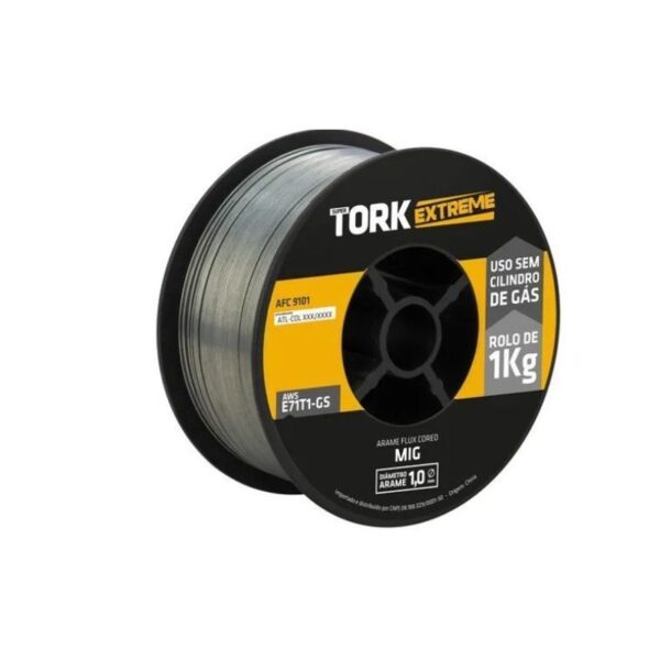ARAME MIG FLUX CORED 1,0MM 1 KG AFC-9101 SUPER TORK