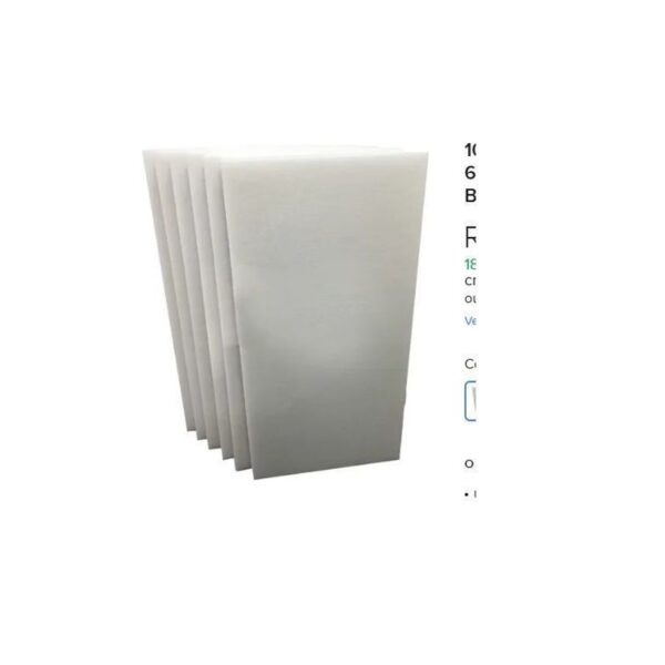 FORRO MODULAR 62,5 X 124,5 CM C/ PELICULA BRANCO ECOFIBER