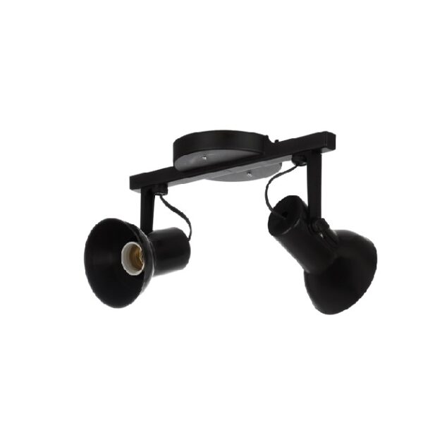 SPOT LUXO TRILHO 2L PRETO EXTRALUZ