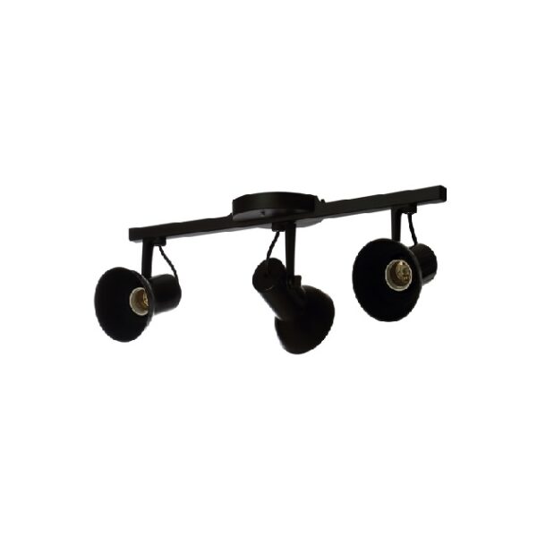 SPOT LUXO TRILHO 3L PRETO EXTRALUZ