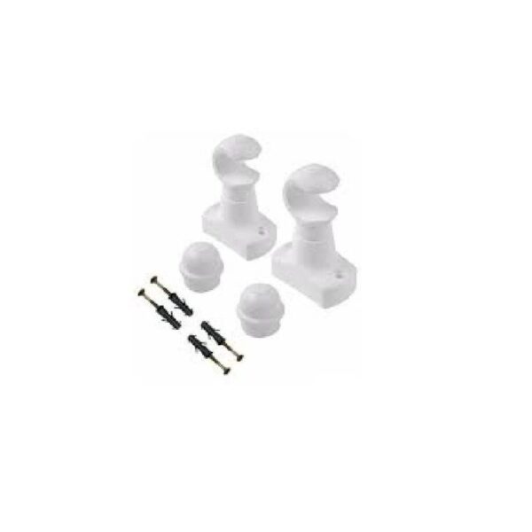 SUPORTE P/ VARAO DE CORTINA BRANCO 19MM VARALUX