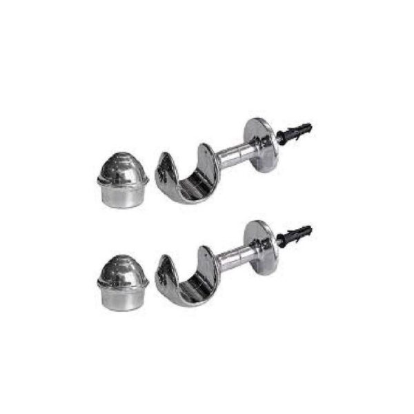 SUPORTE P/ VARAO DE CORTINHA PRATA 19MM VARALUX