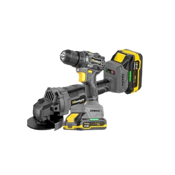 KIT PARAFUSADEIRA/ESMERILHADEIRA 21V  TI-PES/21P TITANIUM