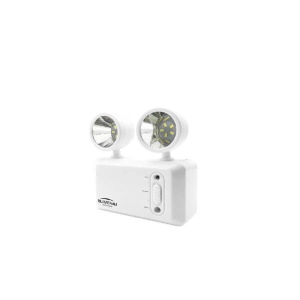 LUMINARIA DE EMERG LED 2F 3W 600LM 100-240W BLUMENAU