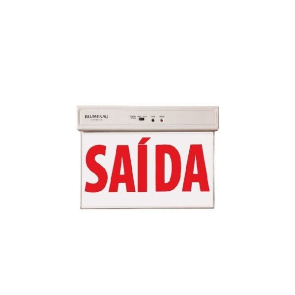 PLACA DE SAIDA LED FACE DUPLA VERM 1W 100-240V BLUMENAU