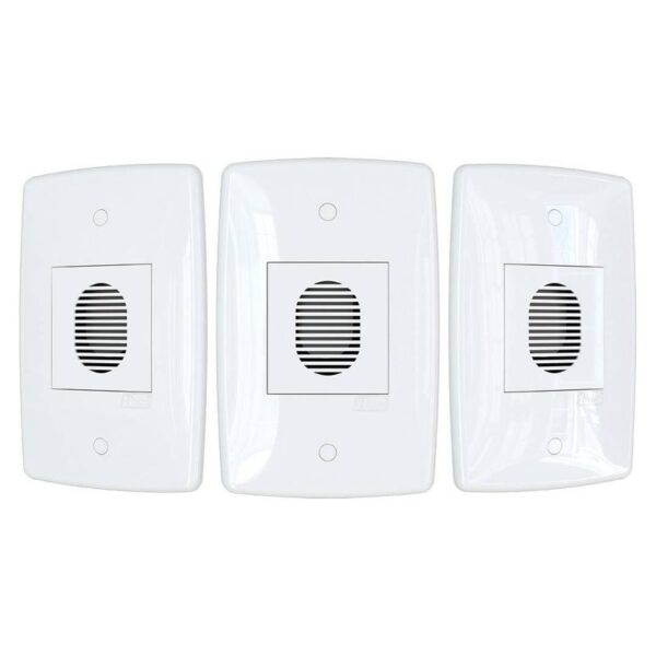 CONJUNTO CAMPAINHA CIGARRA C/ PLACA FINESSE BCO B.LUX
