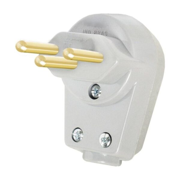 PLUGUE MACHO 90 2P+T 20A CINZA B.LUX