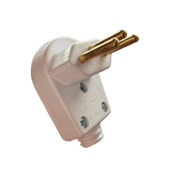 PLUGUE MACHO 90 2P+T 10A BRANCO B.LUX