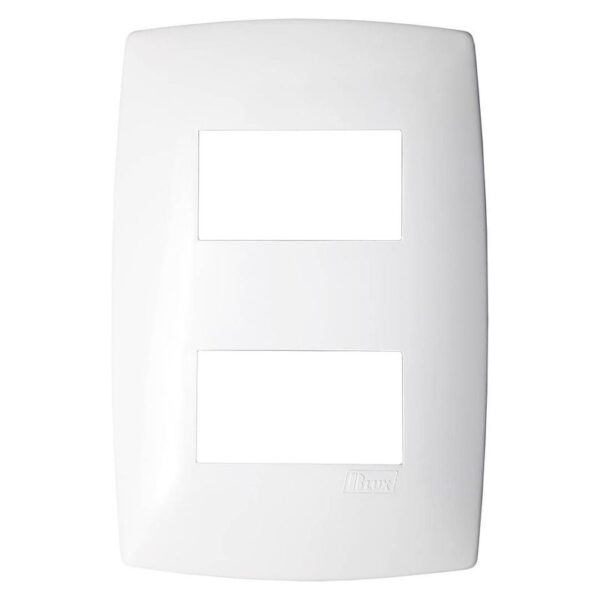 PLACA 4X2 2 MOD. DIST. BRANCO HOME B.LUX