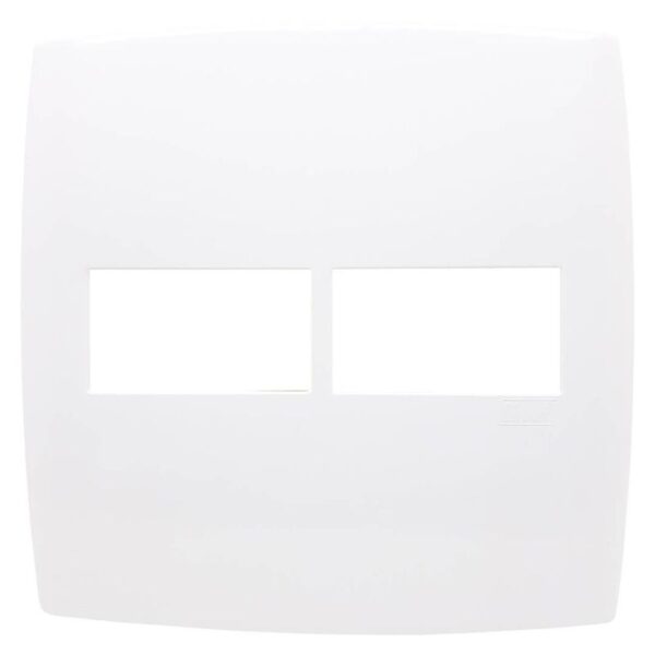 PLACA 4X4 2 MOD. BRANCO HOME B.LUX