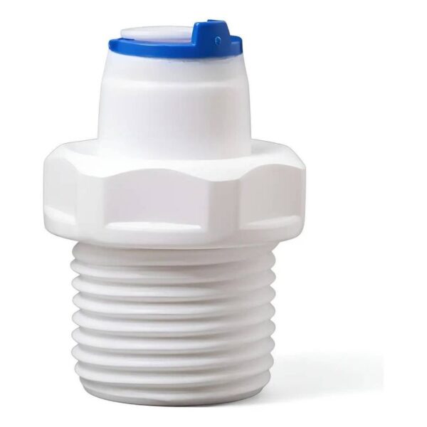 ADAPTADOR ENGATE RAPIDO RETO T 1/4" C/ ROSCA 1/2" / BCO ACQUABIOS
