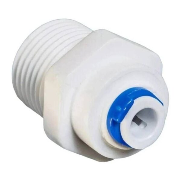 ADAPTADOR RETO ENGATE RAPIDO T1/4 C/ ROSCA FEMEA 1/2 BCO ACQUABIOS