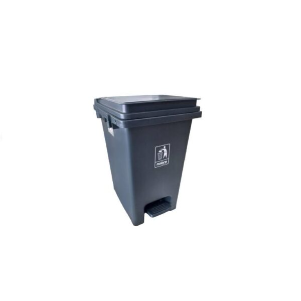 LIXEIRA PLASTICA C/ PEDAL 20L CINZA NOBRE