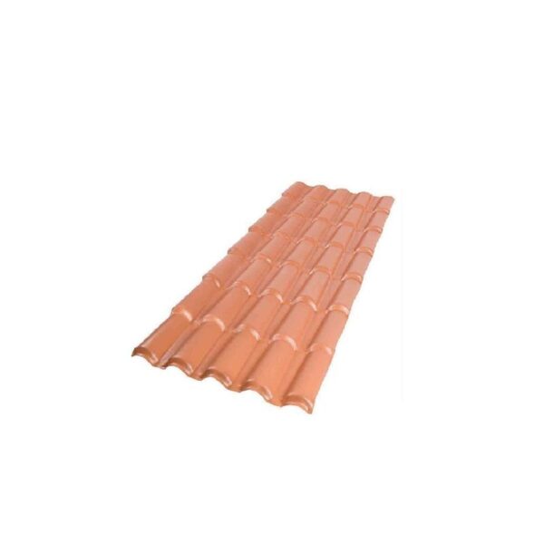 TELHA PVC COLONIAL 2,30 X 1.7 MM 5 ONDAS TERRACOTA AFORT