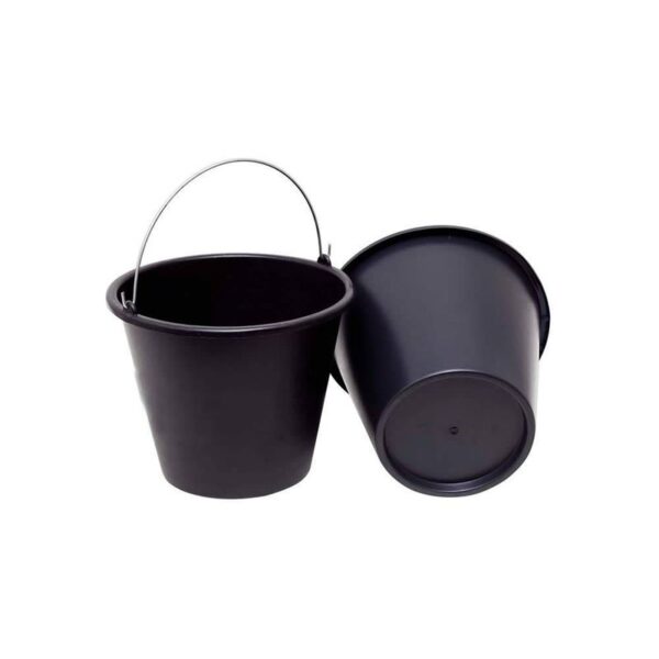 BALDE MULTIUSO PRETO ALCA FERRO 12L BRASIPLA