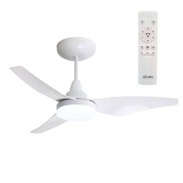 VENTILADOR DE TETO C/ CONTROLE REMOTO BIVOLT BCO MESTRE ALISEU
