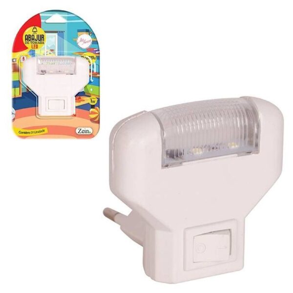 ABAJUR DE TOMADA SLIN 6CM BRANCO FRIO ZEIN IMPORT