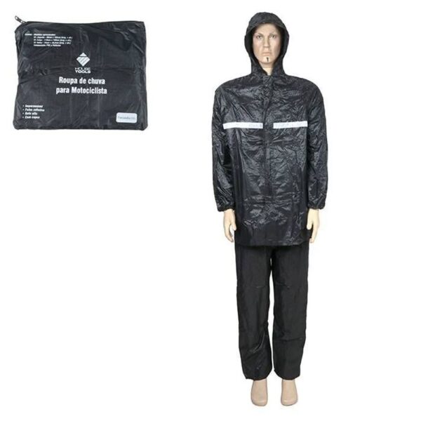 CAPA DE CHUVA P/ MOTOQUEIRO TAM GG PRETO ZEIN IMPORT