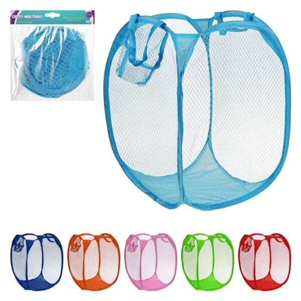 CESTO TELADO MULTIUSO DOBRAVEL 30X44,5CM CORES SORTIDAS ZEIN IMPORT