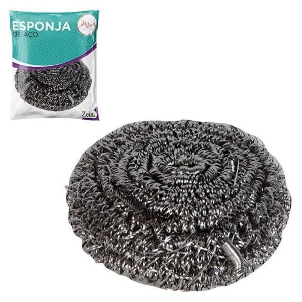 ESPONJA DE ACO ALUMINIO 8CM ZEIN IMPORT