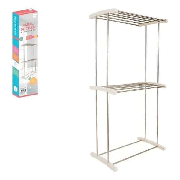 VARAL DE CHAO 2 ANDARES 120CM CORES SORTIDAS ZEIN IMPORT