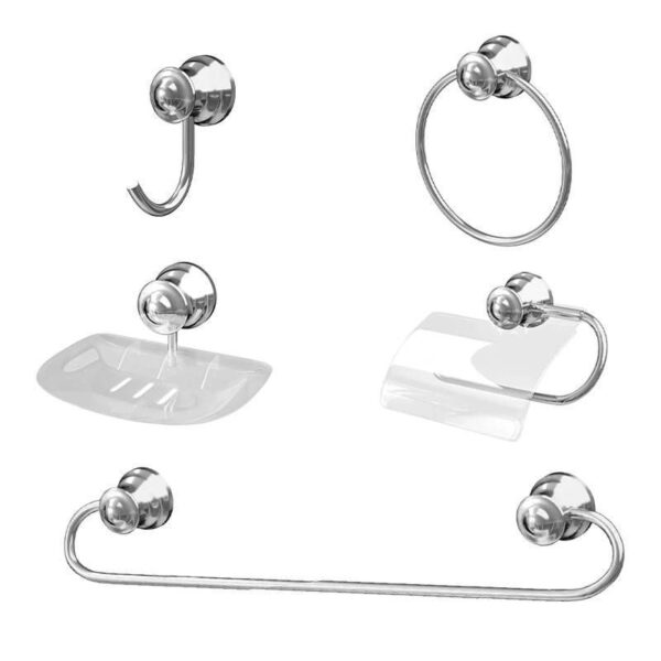 KIT ACESSORIOS P/ BANHEIRO ALUMINIO PLUS ESPECIAL COPA 5+1 PCS SICMOL