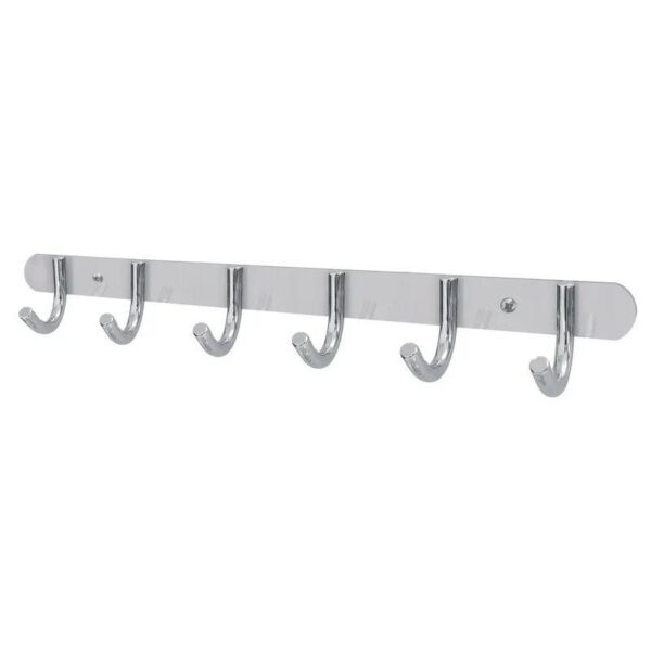 CABIDE ALUMINIO 6 GANCHOS CROMADO SICMOL