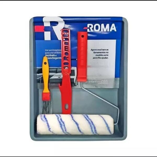 KIT DE PINTURA FLEX ROLO DE LA C/ 2 LISTAS 23CM 5PCS ROMA