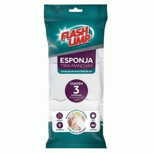 ESPONJA TIRA MANCHAS 3PC FLASH LIMP