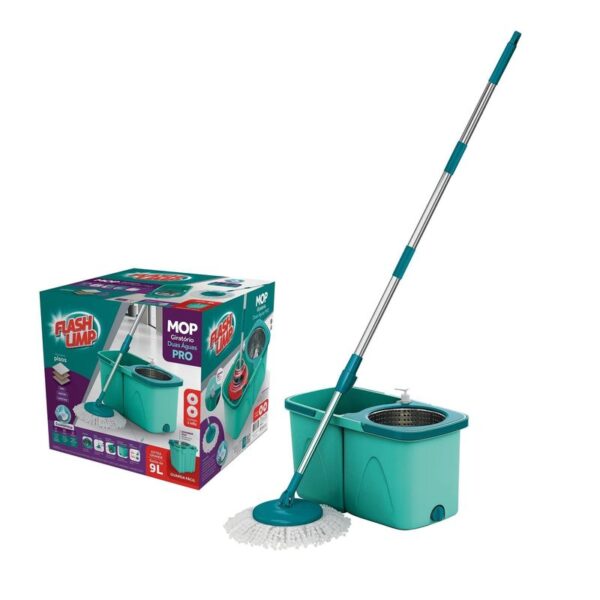 MOP GIRATORIO DUAS AGUAS PRO FLASH LIMP
