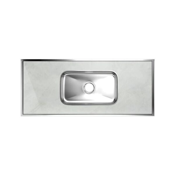 PIA DE LAMINADO MARMORE CARRARA 1,20 FORMINOX