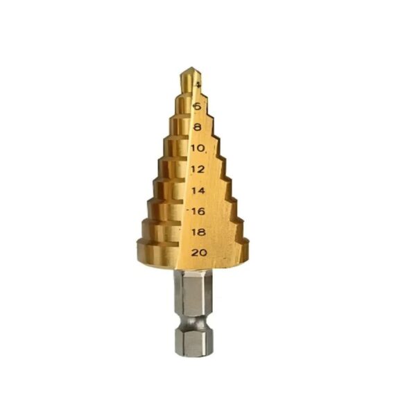 BROCA ESCALONADA CONE 4-32MM ACO RAPIDO TITANIUM