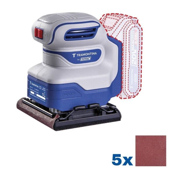LIXADEIRA S/ BATERIA E CARREGADOR 20V 12000RPM TRAMONTINA