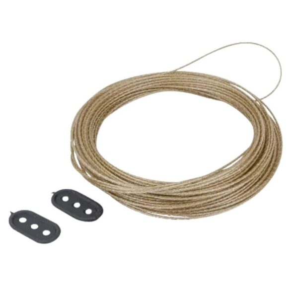 VARAL DE ACO REVESTIDO PVC 15M TRASNPARENTE MAXEB