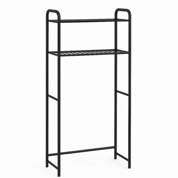 ESTANTE ORGAN P/LAVANDERIA 2 PRATELEIRA 65X31X154 CM PRETO MAXEB