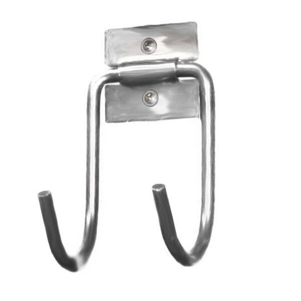 SUPORTE DUPLO P/PAREDE VERGALHAO ZINCADO 85X70X120MM BRANCO MAXEB