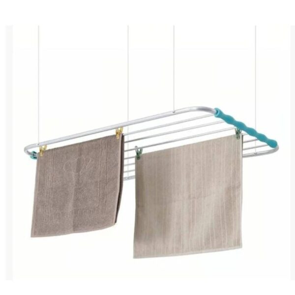 VARAL DE TETO ITACARE 1,40 X 0,56 M ALUMINIO NATURAL MAXEB