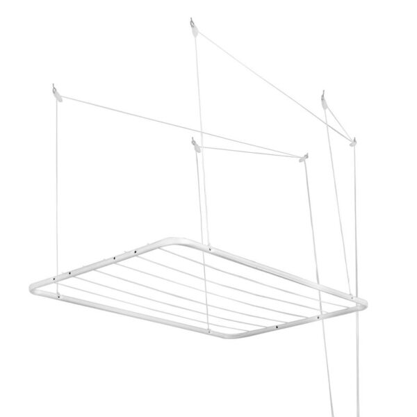 VARAL DE TETO EM ACO 1,20X0,56 M BRANCO MAXEB
