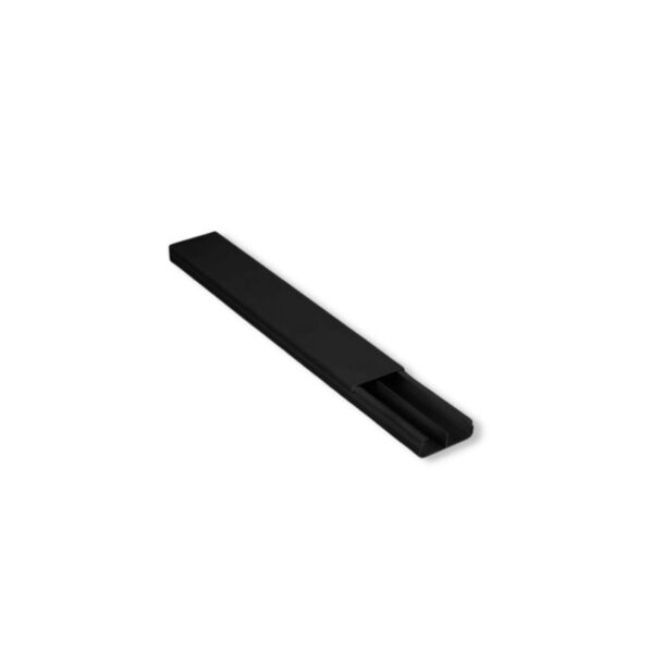 CANALETA C/ DIVISORIA C/ FITA DF PRETA 20X10X2000MM ILUMI