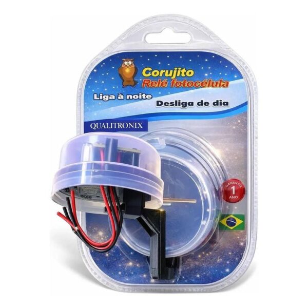 RELE FOTOELETRICO ELETRONICO BIVOLT LIGA NOITE QUALITRONIX