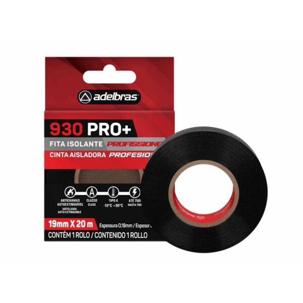 FITA ISOLANTE ANTICHAMA PRO 930 19MMX20M ALDEBRAS