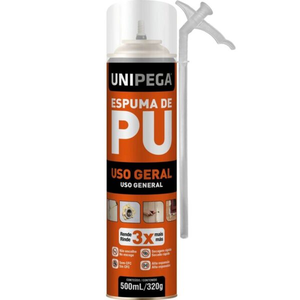 ESPUMA DE PU EXPANSIVA LATA 500ML/320G UNIPEGA