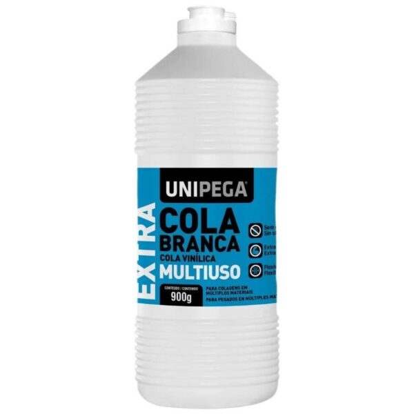 COLA EXTRA MULTIUSO BRANCA FRASCO 900G UNIPEGA