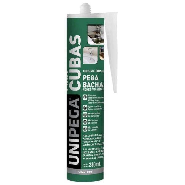 FIXA CUBAS CINZA CARTUCHO 280ML UNIPEGA
