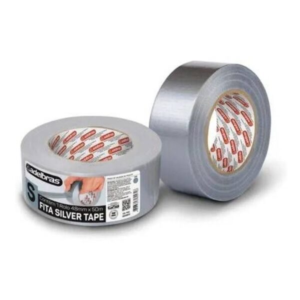 FITA MULTI USO TIPO SILVER TAPE 48MMX50M PRATA ADELBRAS