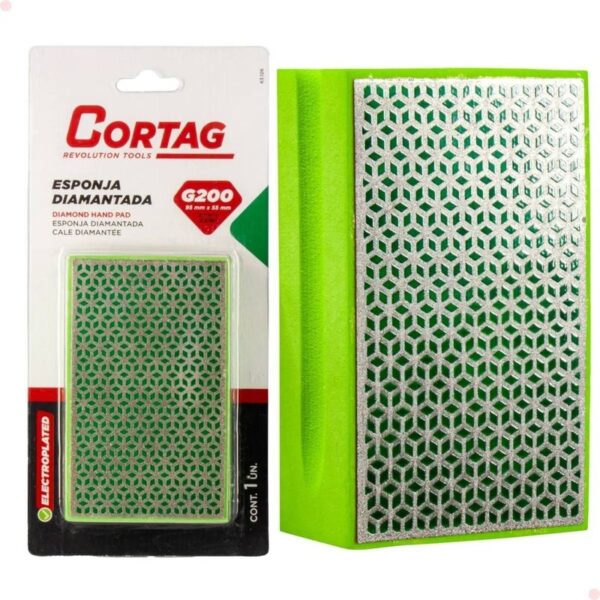 ESPONJA DIAMANTADA 95MMX60MM G200 CORTAG